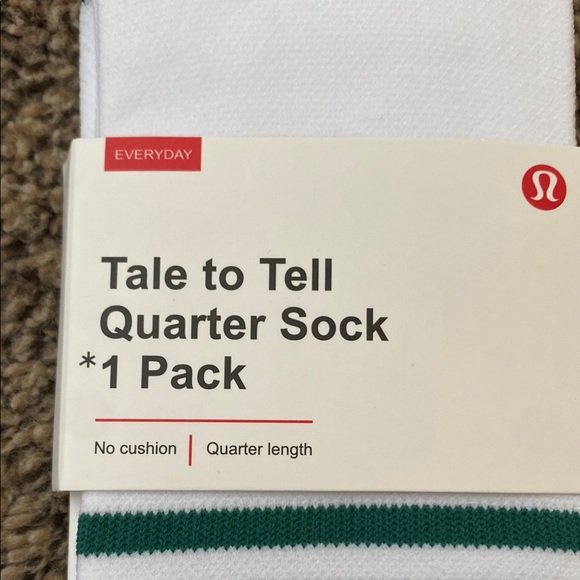 - Lululemon Athletica Red and White Performance Athletic Socks - Picture 4 of 7